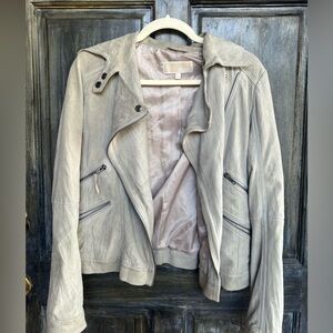 Michael Kors Suede Moto Jacket